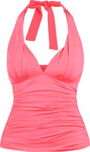 La Blanca Island Goddess Halter Tankini Top