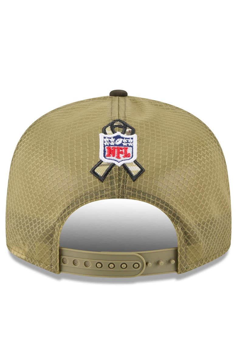 New Era Men's New Era  Dark Green San Francisco 49ers 2025 Salute to Service Split Panel 9FIFTY Snapback Hat, Alternate, color, 