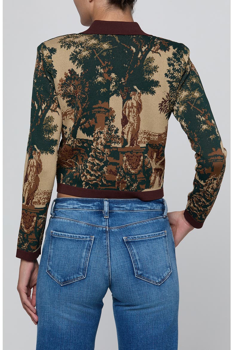 Osiris Jacquard Knit Jacket, Alternate, color, MULTI SCENIC TAPESTRY PRINT