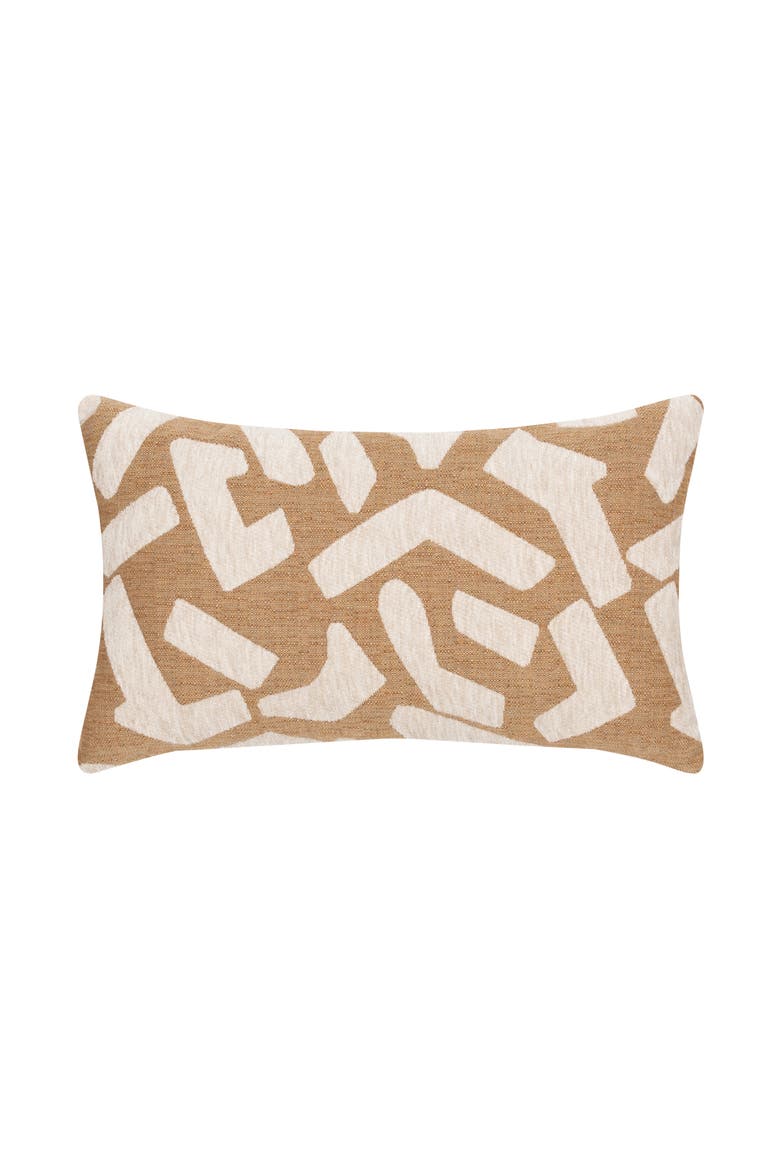 Fascination Caramel Chenille Indoor & Outdoor Woven Accent Pillow, Alternate, color, Caramel