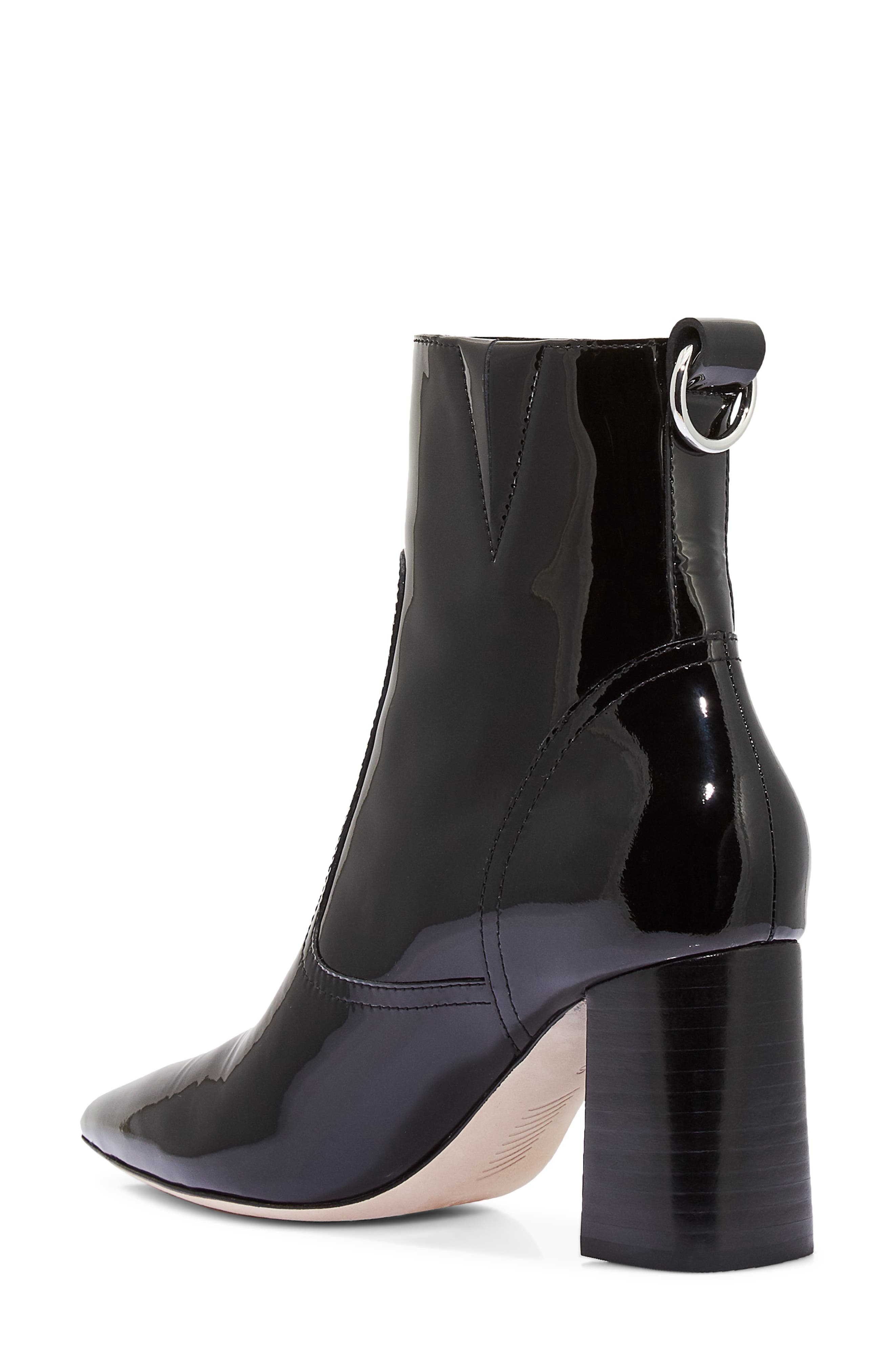 Callan Block Heel Bootie, Alternate, color, BLACK PATENT