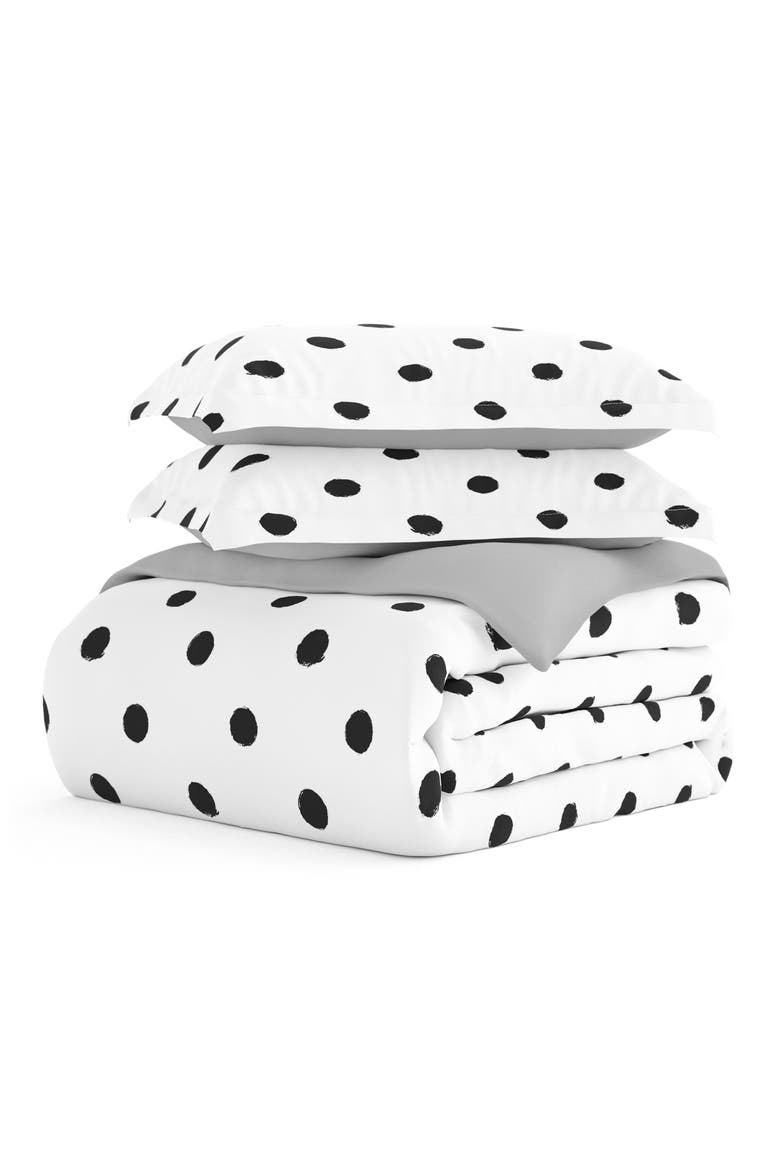 HOME SPUN Home Collection Ultra Premium Duvet Set, Main, color, LIGHT GRAY