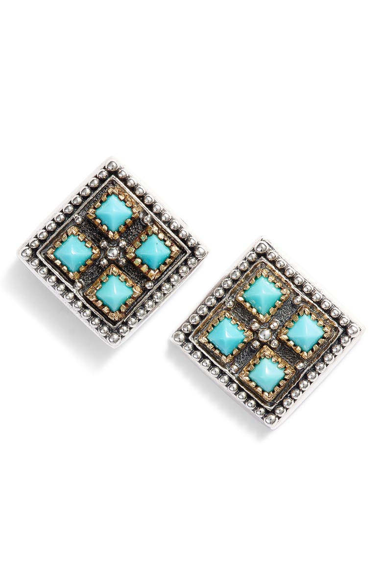 Konstantino Trillion Stone Stud Earrings, Main, color,