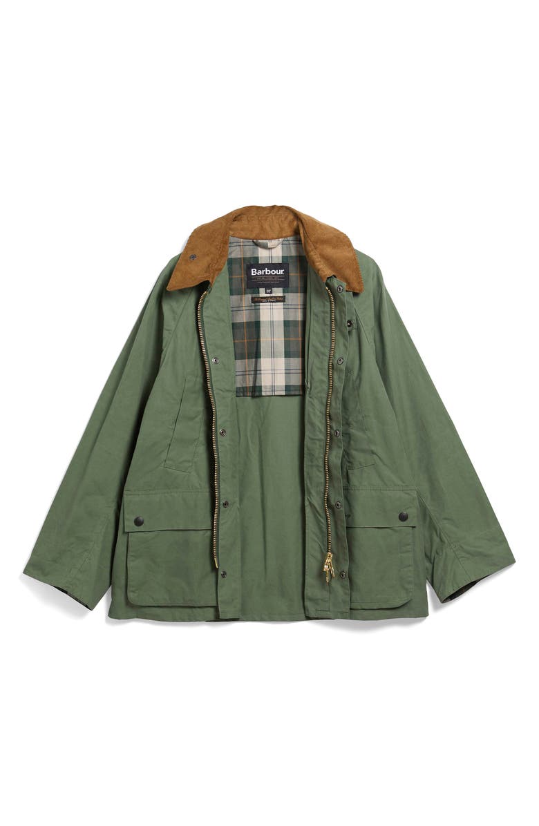 Barbour Bedale Coated Cotton Jacket, Alternate, color, Winter Moss