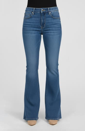 Bebe The Core Flare Leg Jeans In Blue
