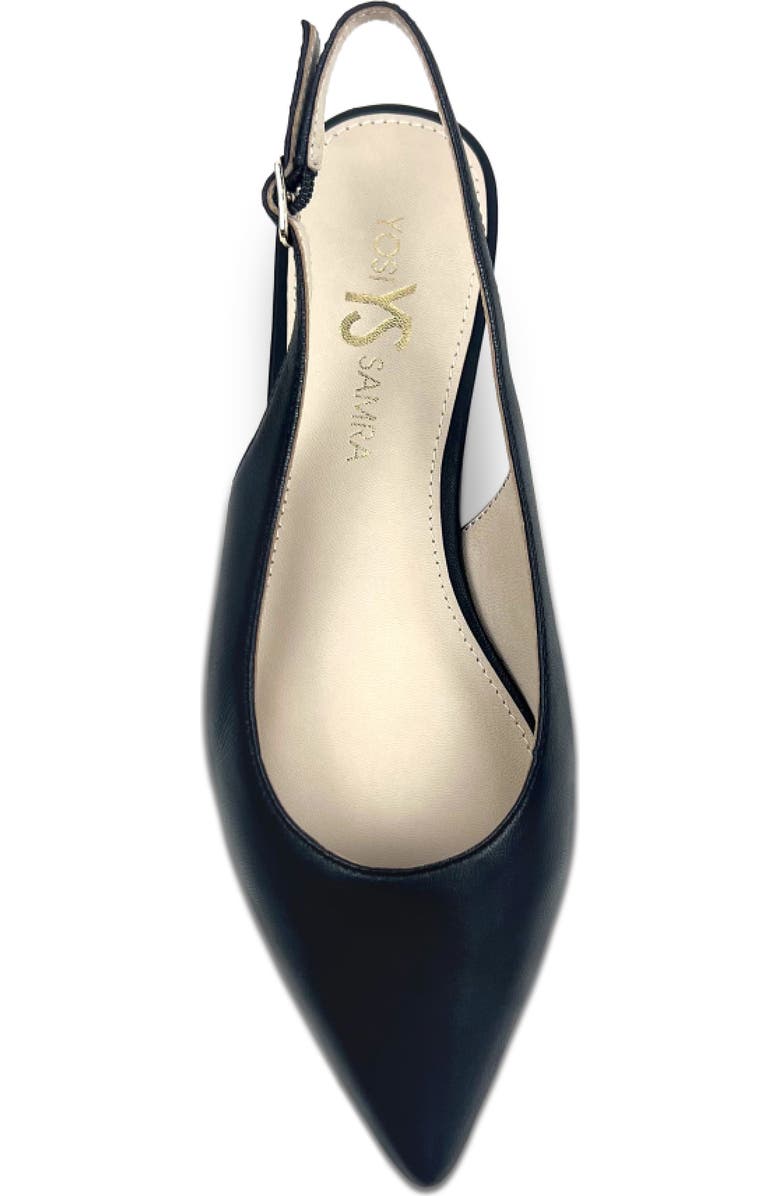 Yosi Samra Vera Pointed Toe Slingback Flat, Alternate, color,