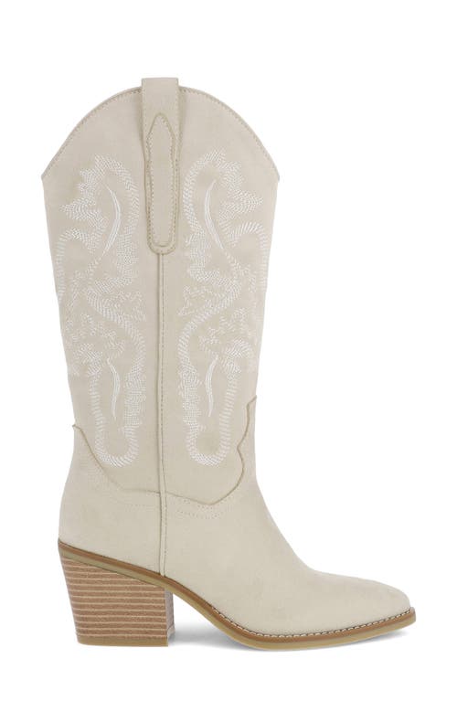 Mia Crosley Western Boot In White