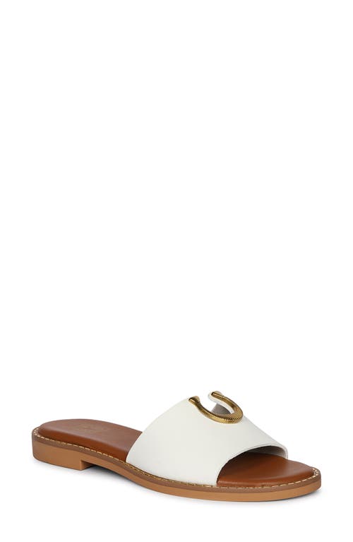 SAINT G VIVI BLU AMBER SLIDE SANDAL