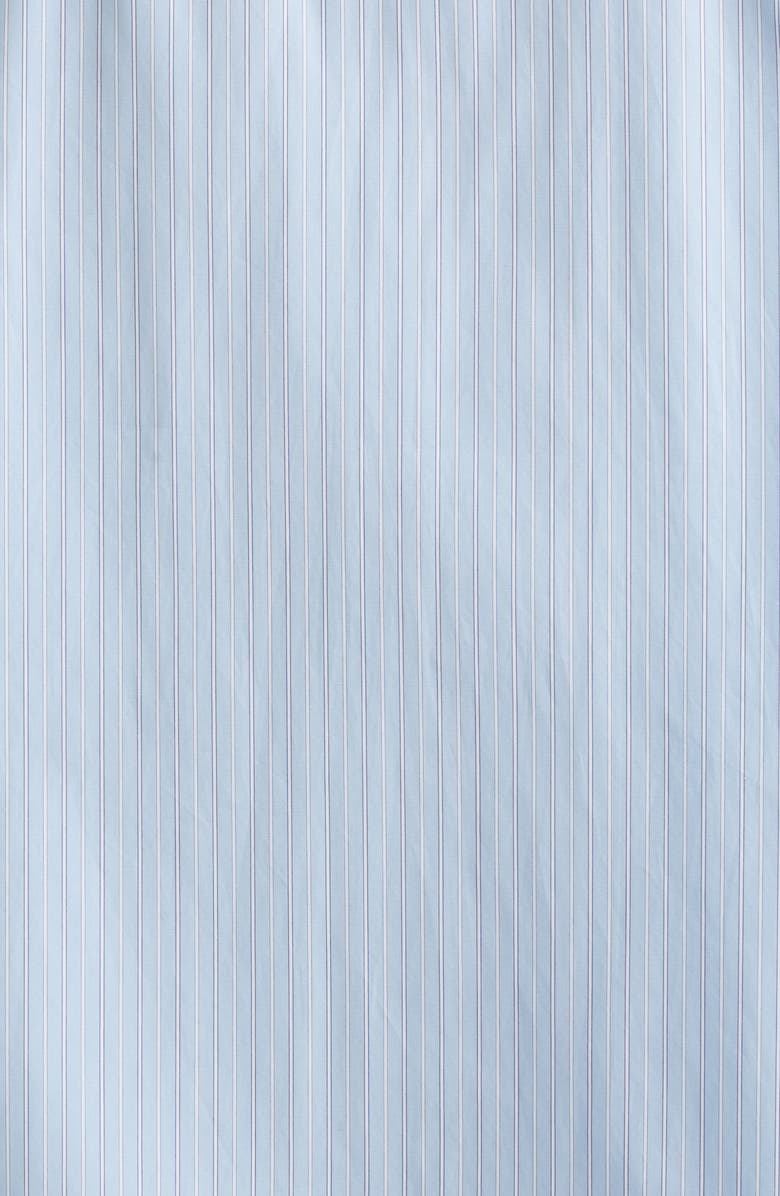 Róhe Double Collar Stripe Shirt, Alternate, color, Blue Stripe