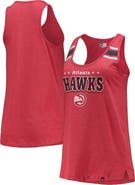 New Era Women's New Era Red Atlanta Hawks Scoop-Neck Racerback Tank Top