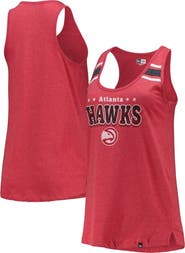 New Era Women's New Era Red Atlanta Hawks Scoop-Neck Racerback Tank Top