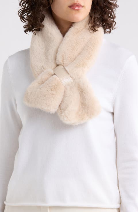 Faux Fur Pull Through Scarf