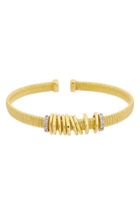 Diamond Mesh Cuff Bangle