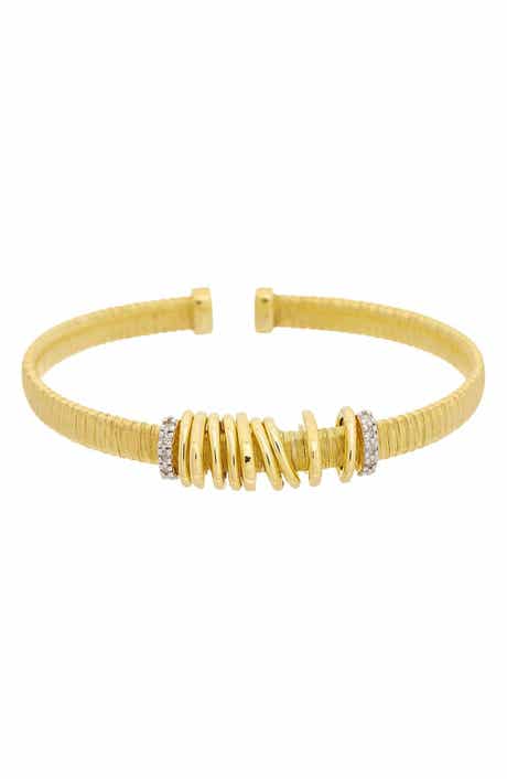 Diamond Mesh Cuff Bangle