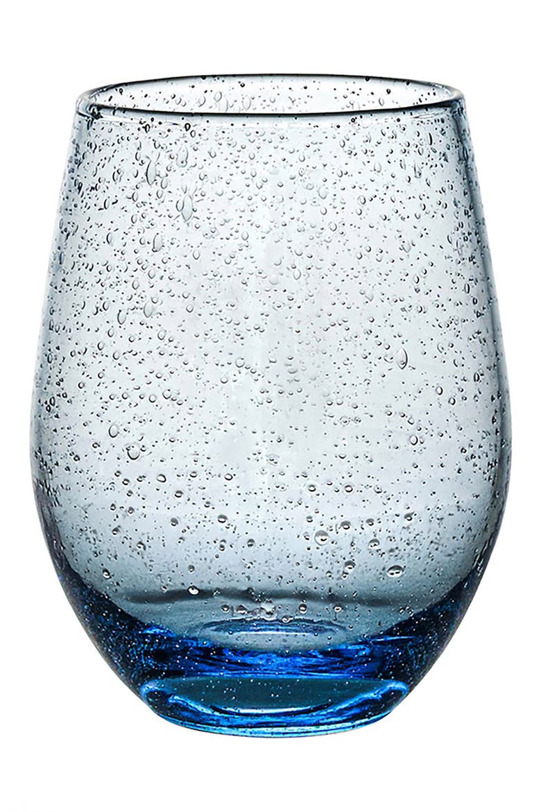 Provence Stemless Wine Glass, Main, color, CHAMBRAY