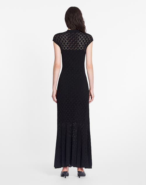 Lanvin Robe Longue Ajustee Pour Femme In Black