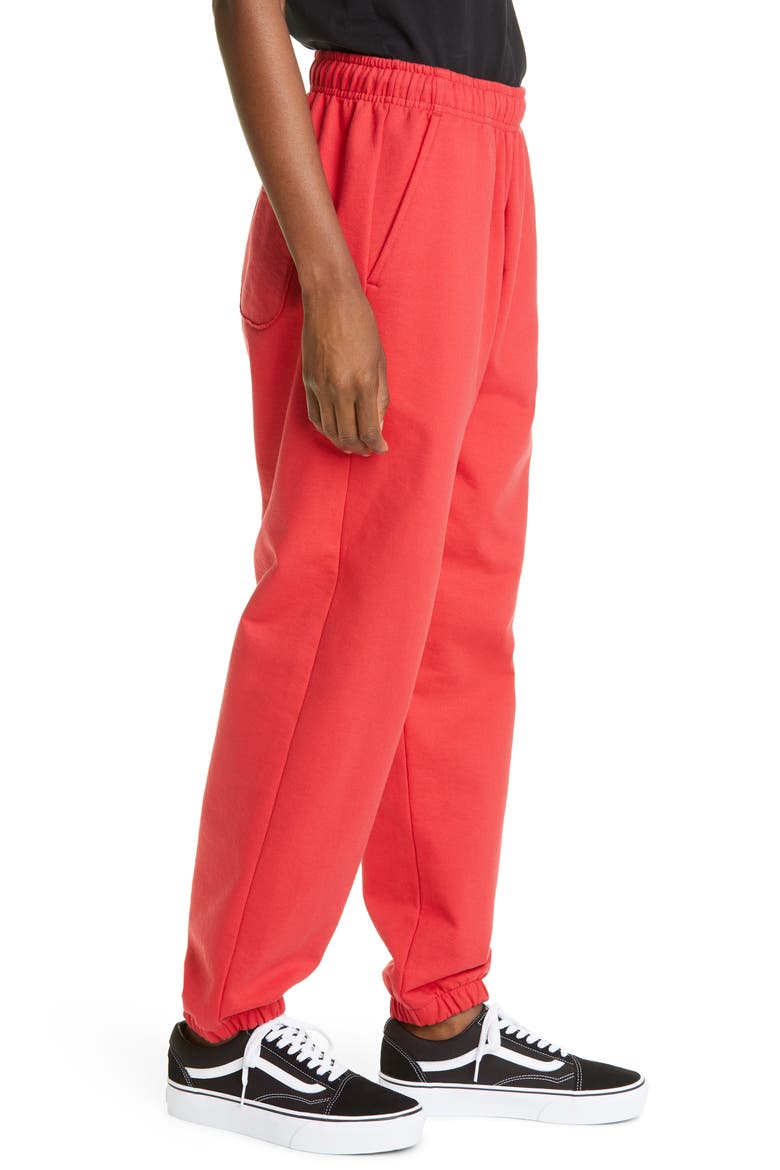 Unisex Print Track Sweatpants, Alternate, color, RED