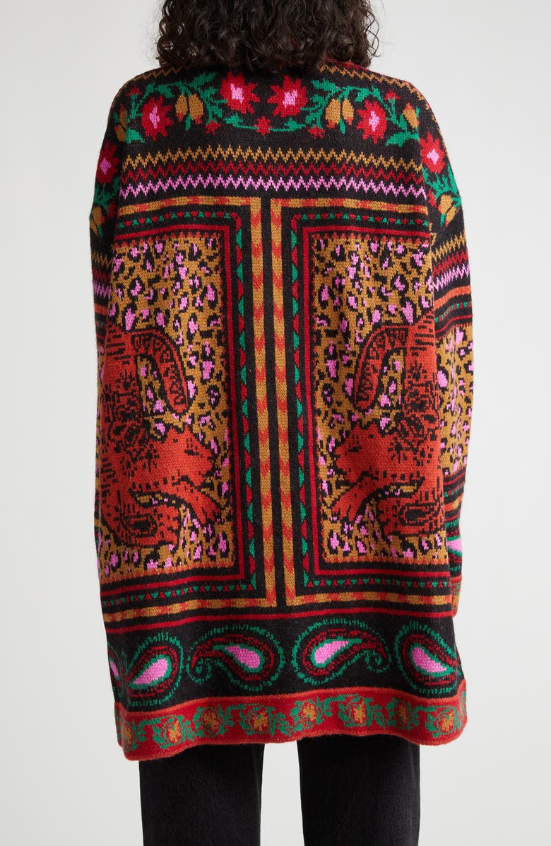 FARM Rio Tapestry Jacquard Cardigan, Alternate, color, 
