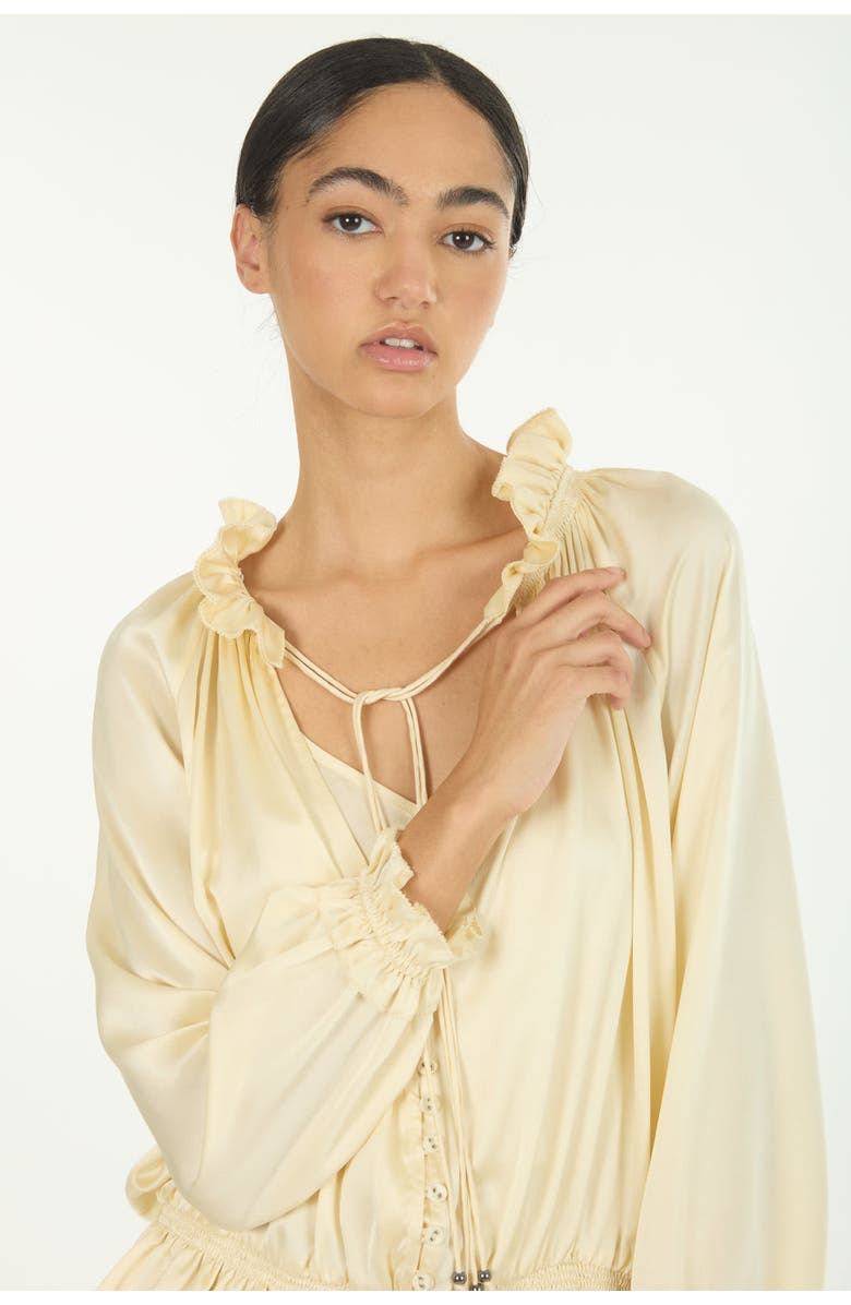 SECRET MISSION Romane Top, Alternate, color, Vintage Crème