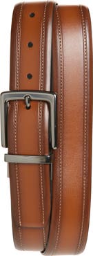 Original Penguin Brownie Reversible Leather Belt