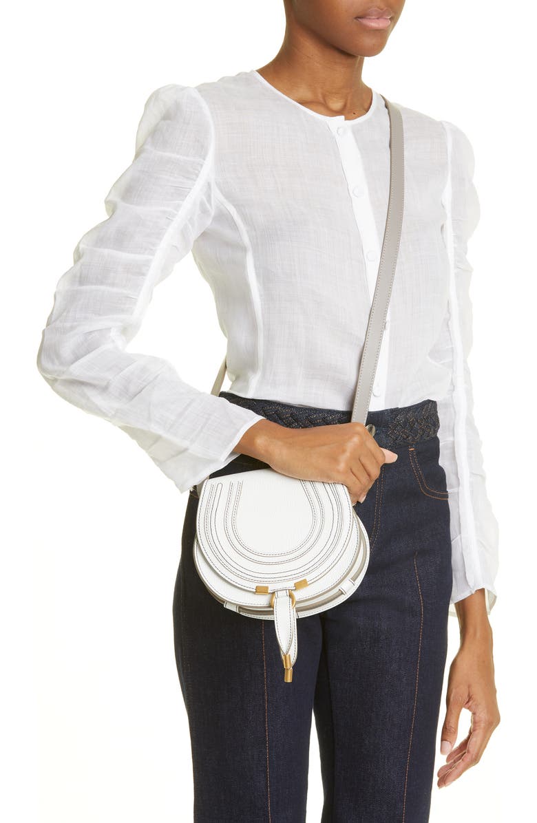 Chloé Small Marcie Leather Crossbody Bag, Alternate, color,