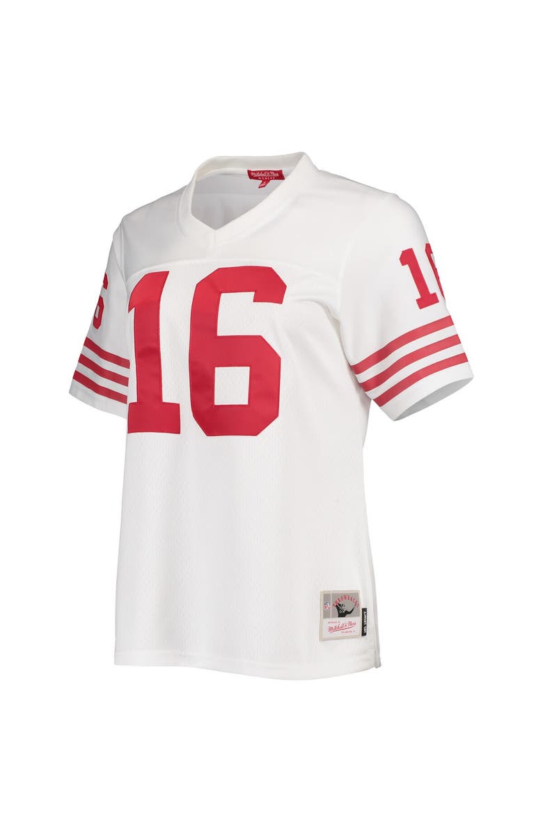 Mitchell & Ness Women's Mitchell & Ness Joe Montana White San Francisco 49ers Legacy Replica Player Jersey, Alternate, color,