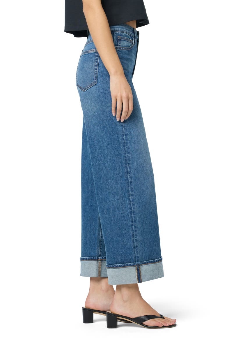 Cuffed High Waist Ankle Wide Leg Jeans, Alternate, color, NORIKER