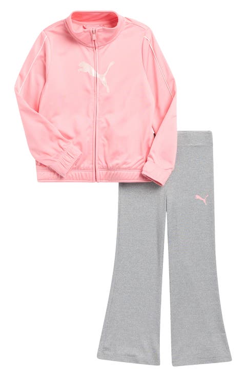 Tricot Track Jacket & Wide Leg Pants Set (Toddler)