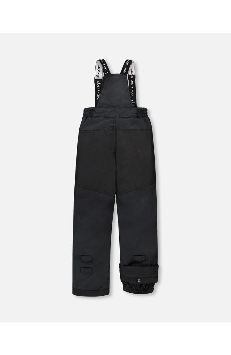 Deux par Deux Two-Piece Play Snowsuit with Allover Jacket and Solid Pant, Alternate, color, Black