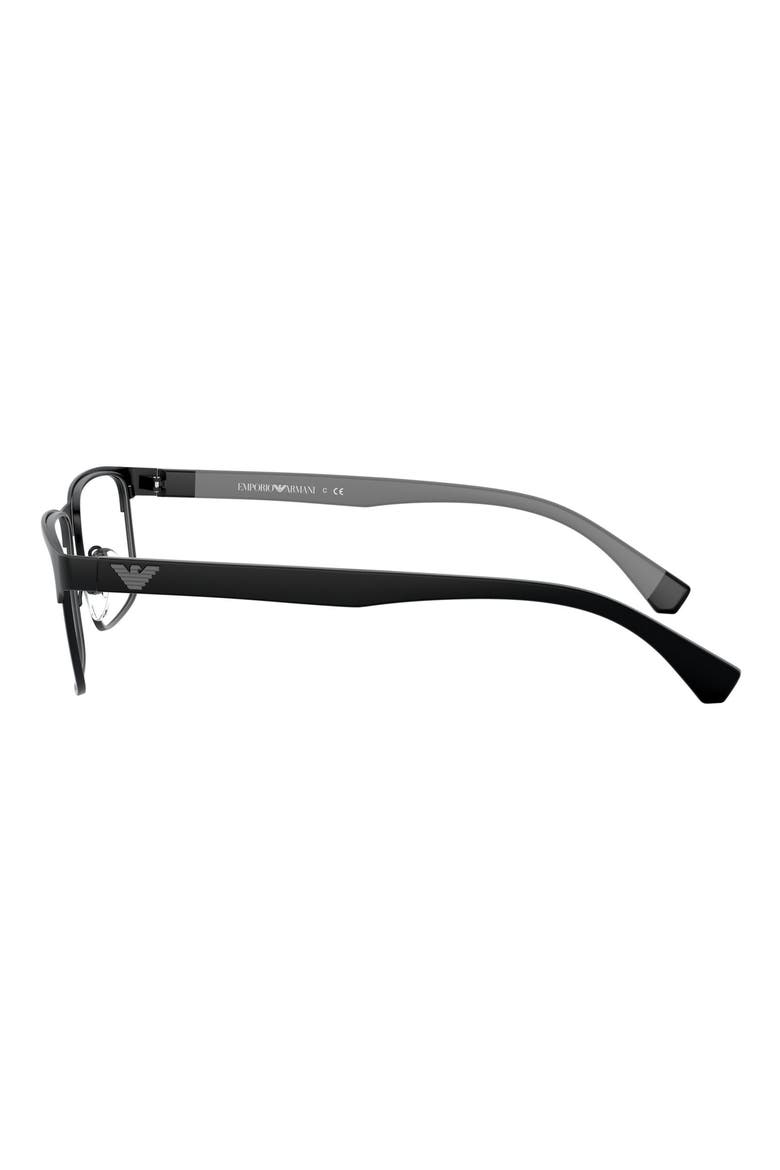 56mm Rectangular Optical Glasses, Alternate, color, MATTE BLACK