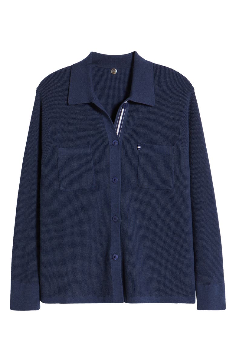 MARGARET O'LEARY Jamie Waffle Stitch Cotton Sweater, Alternate, color,