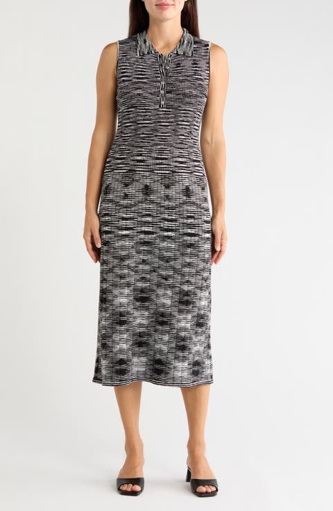Sleeveless Ribbed Midi Dress