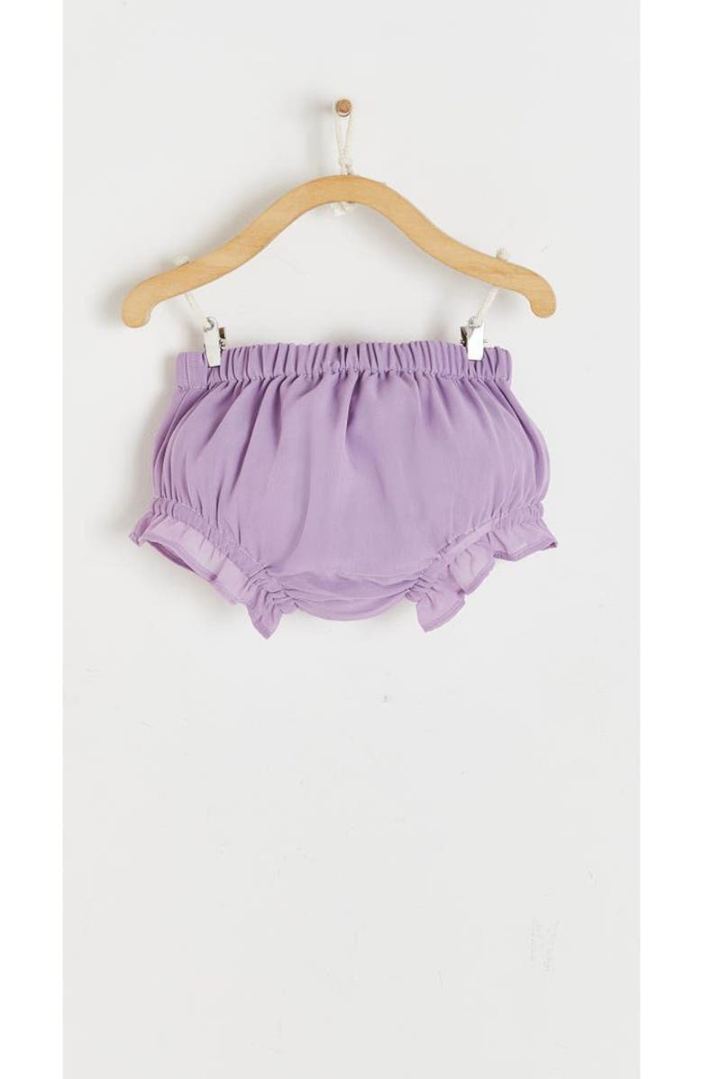 Babycottons Elegant Poppy Pleated Dress For Infant, Alternate, color, Purple