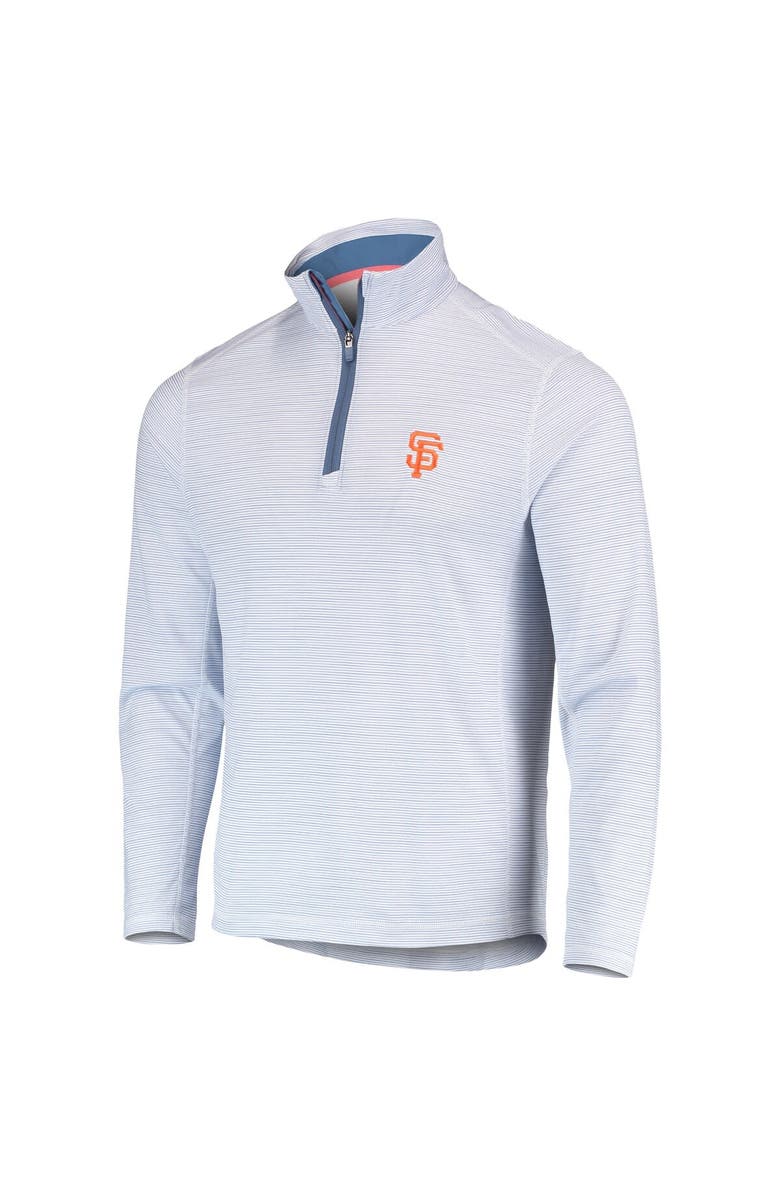 vineyard vines Men's Vineyard Vines White San Francisco Giants Sankaty Quarter-Zip Sweatshirt, Alternate, color,