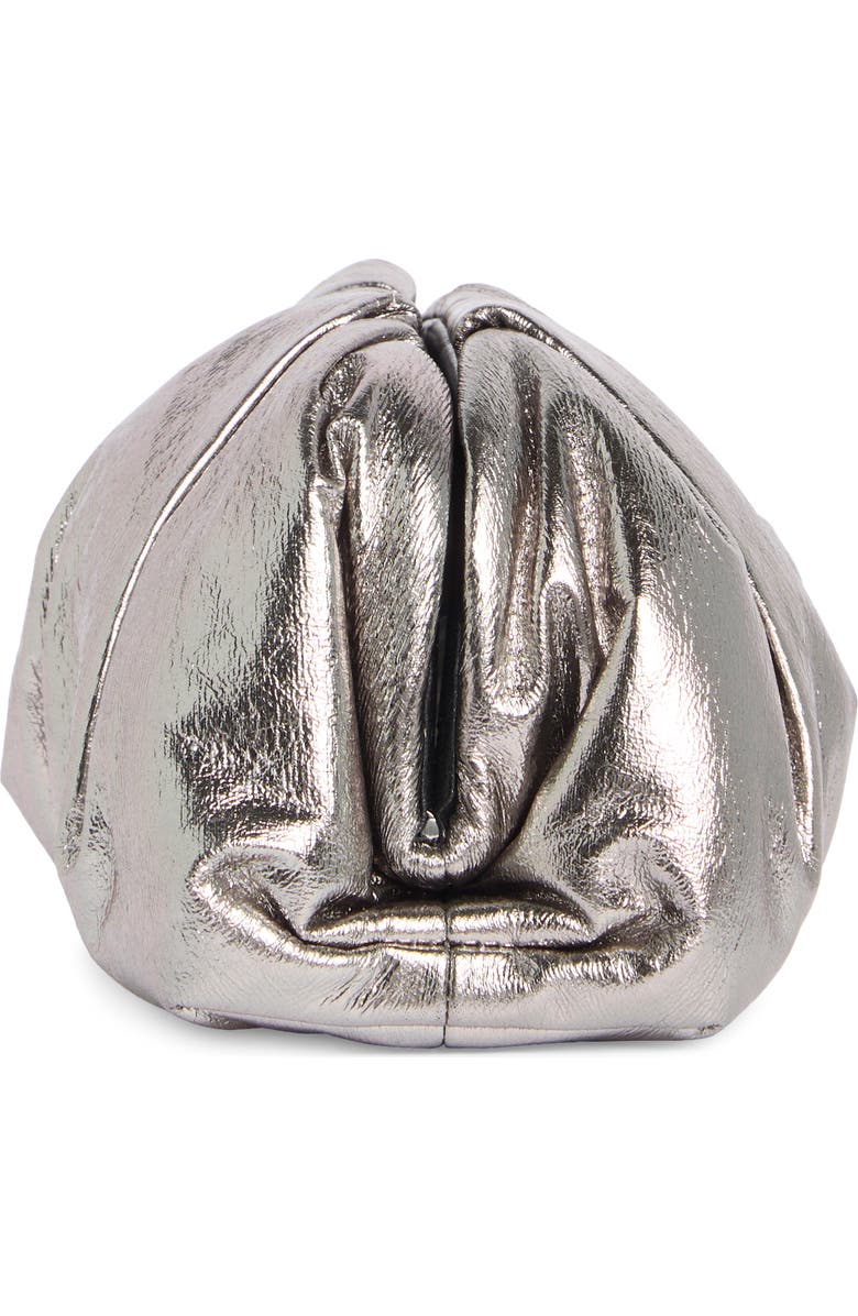 A.L.C. Milo Metallic Clutch, Alternate, color, Smoky Silver