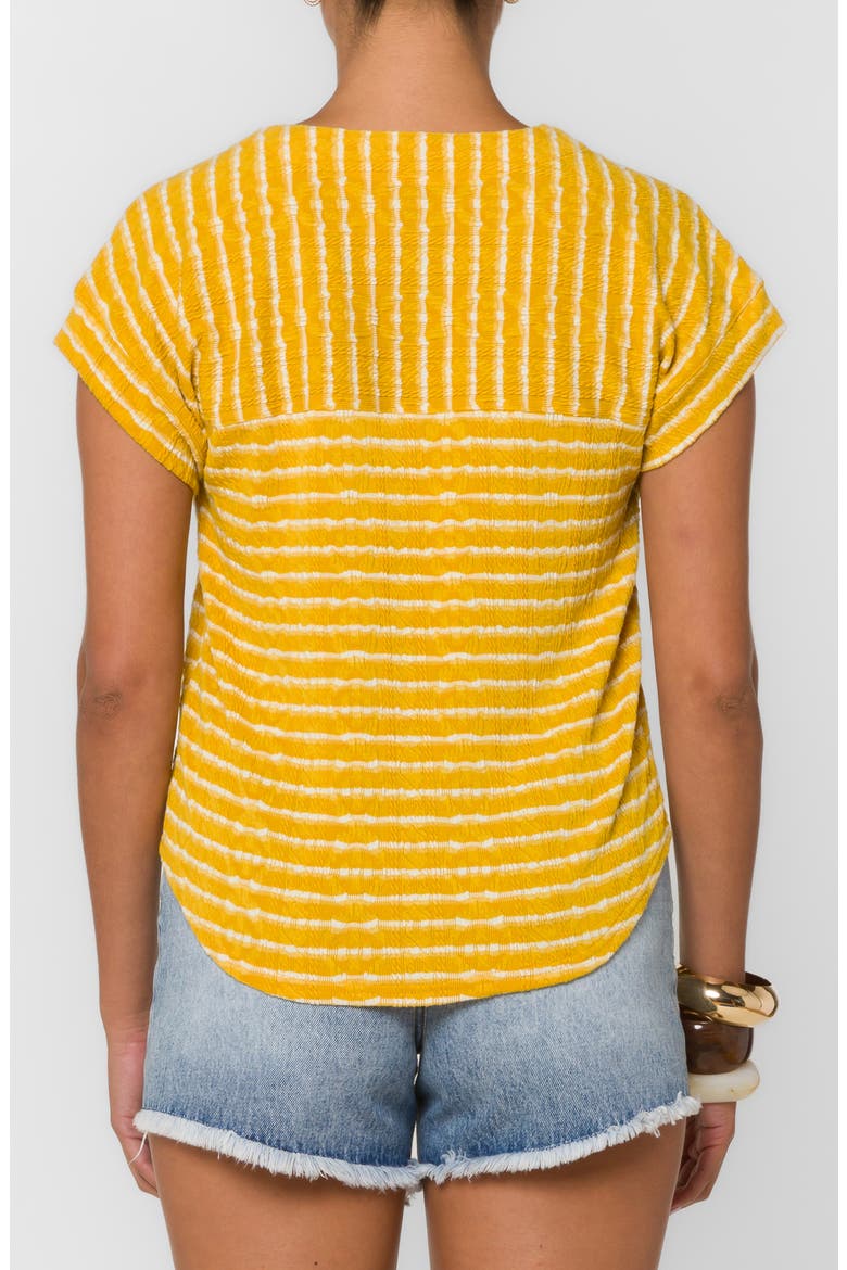 Larena Striped T-Shirt, Alternate, color, GOLD STRIPE