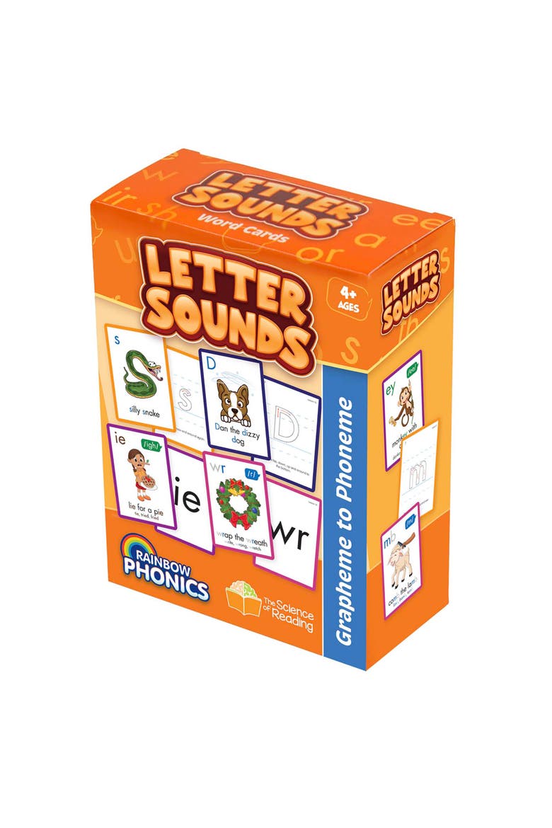 Rainbow Phonics Letter Sounds 151 Flash Cards, Alternate, color, Multicolored