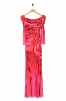 Thelma Off the Shoulder Long Sleeve Dress