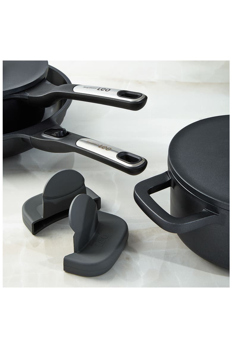 Leo Phantom 5-Piece Cookware Set, Alternate, color, BLACK
