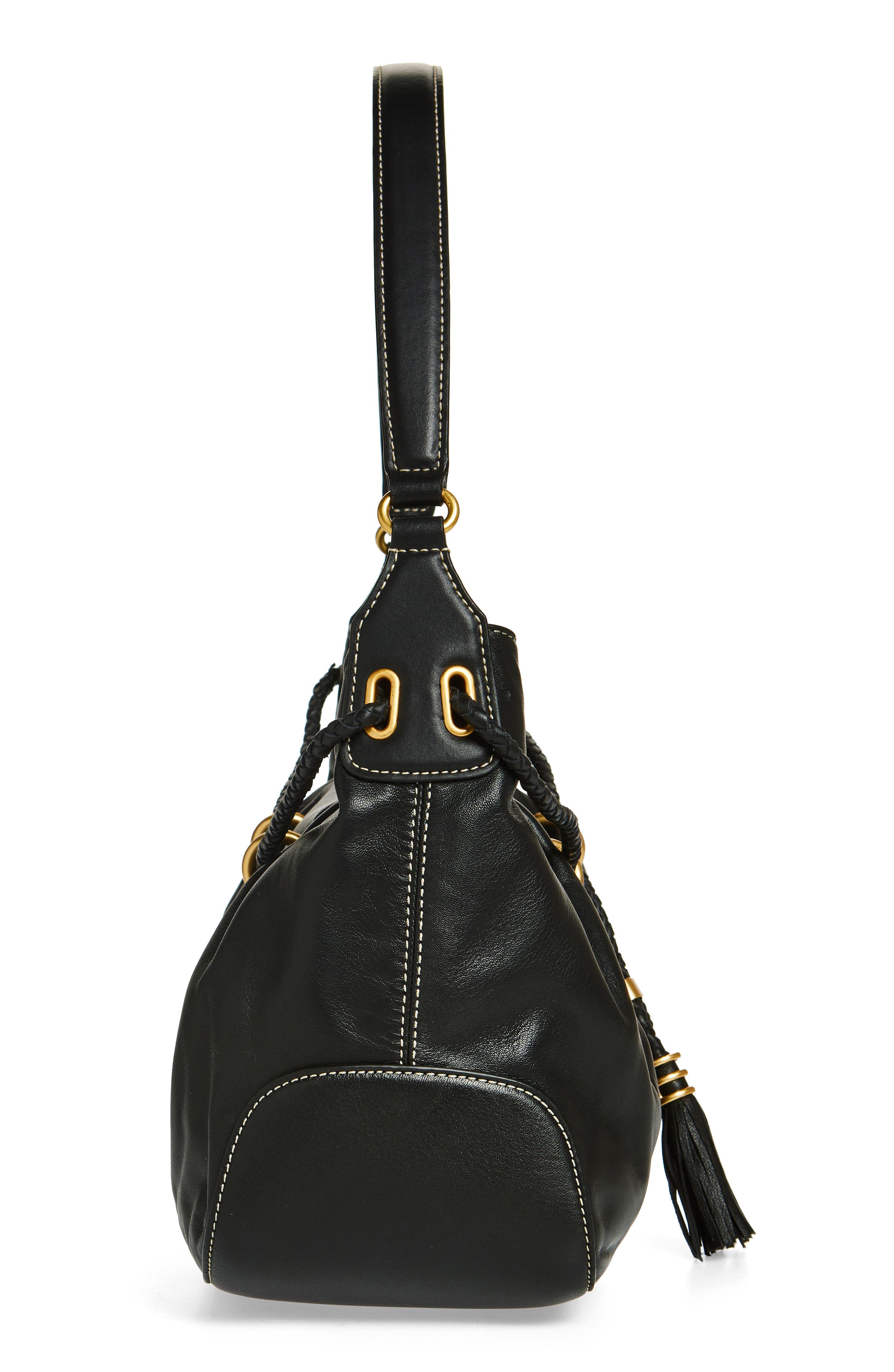 Vince Camuto Micah Leather Shoulder Bag, Alternate, color, 