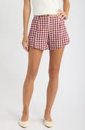 Petal & Pup Landon Gingham High Rise Shorts