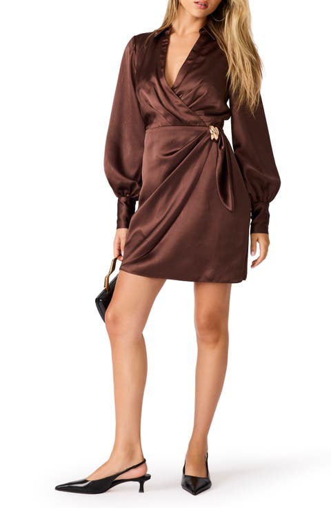 Ailani Faux Wrap Minidress