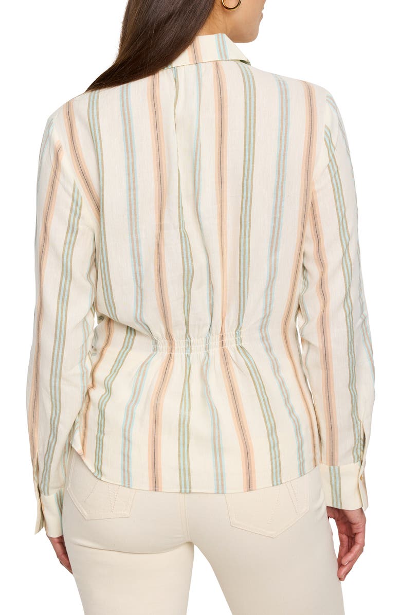 NIC+ZOE Weekly Wrap Stripe Wrap Top, Alternate, color, Neutral Multi