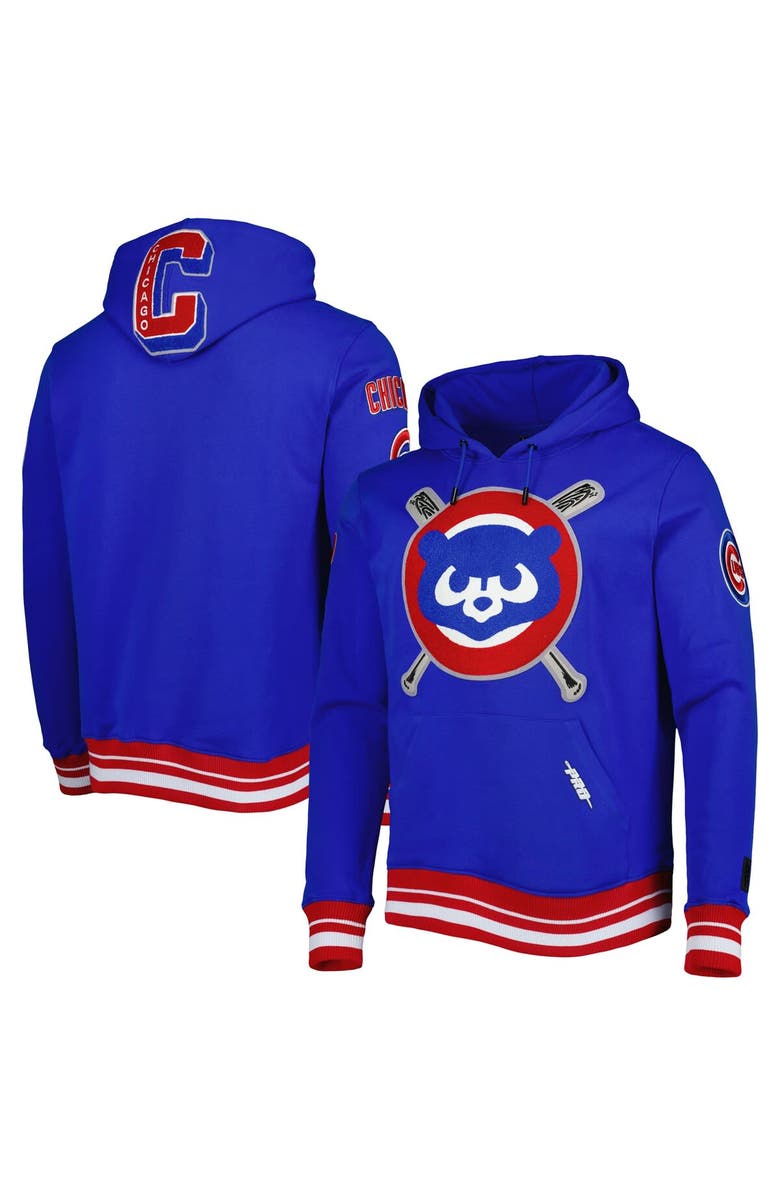 PRO STANDARD Men's Pro Standard Royal Chicago Cubs Mash Up Logo Pullover Hoodie, Main, color, 