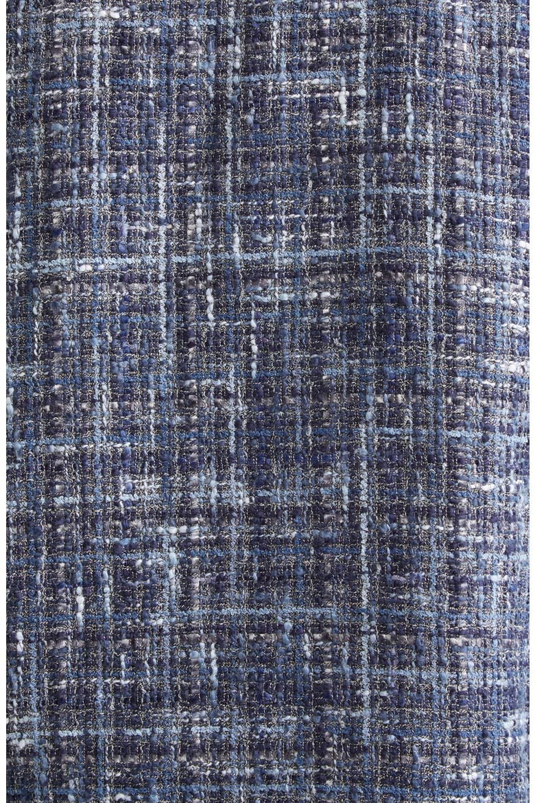 Abstract Check Crop Bouclé Jacket, Alternate, color, MULTICOLOR BLUE BASE
