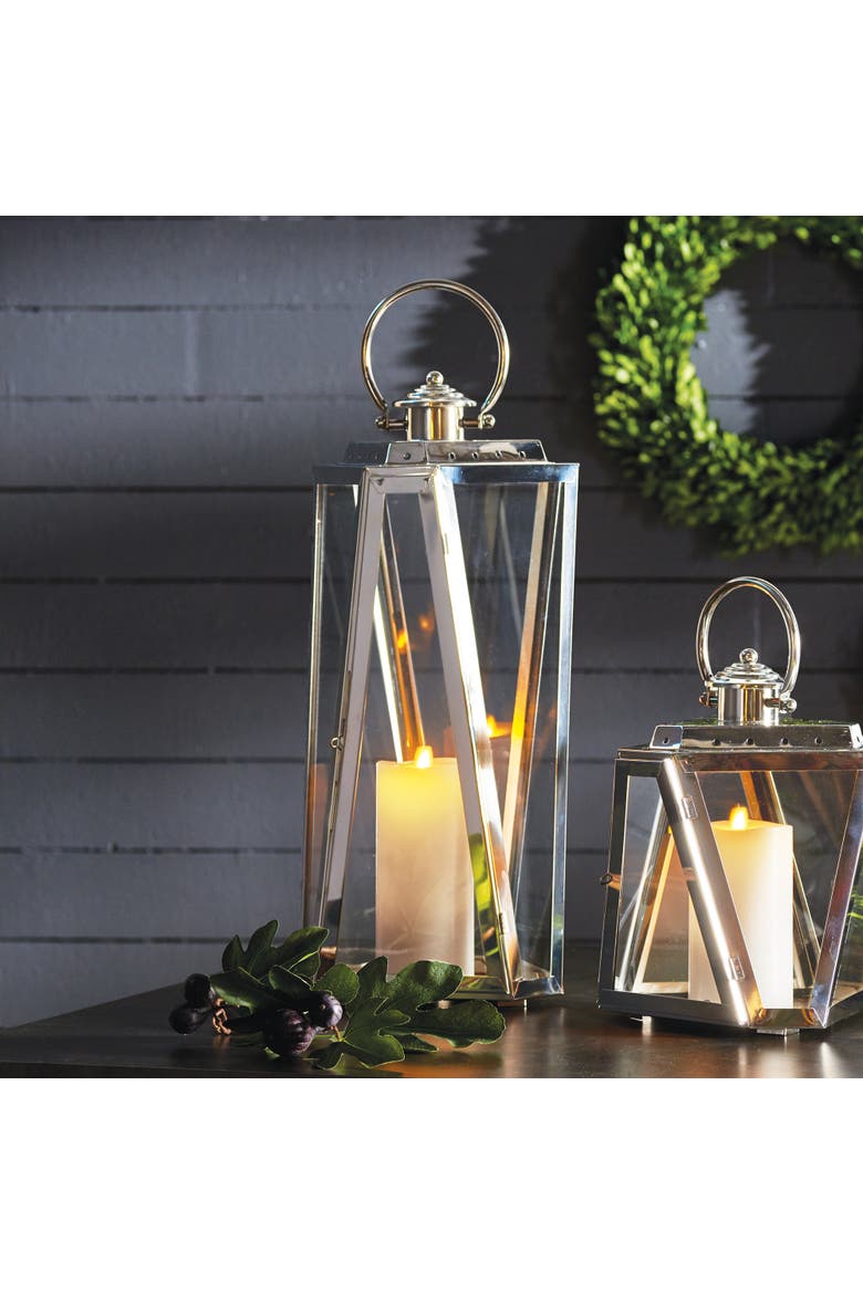 Adler Outdoor Lantern, Alternate, color, Silver