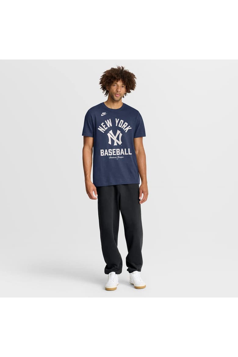 Men's Nike Navy New York Yankees Cooperstown Collection T-Shirt, Alternate, color, Navy