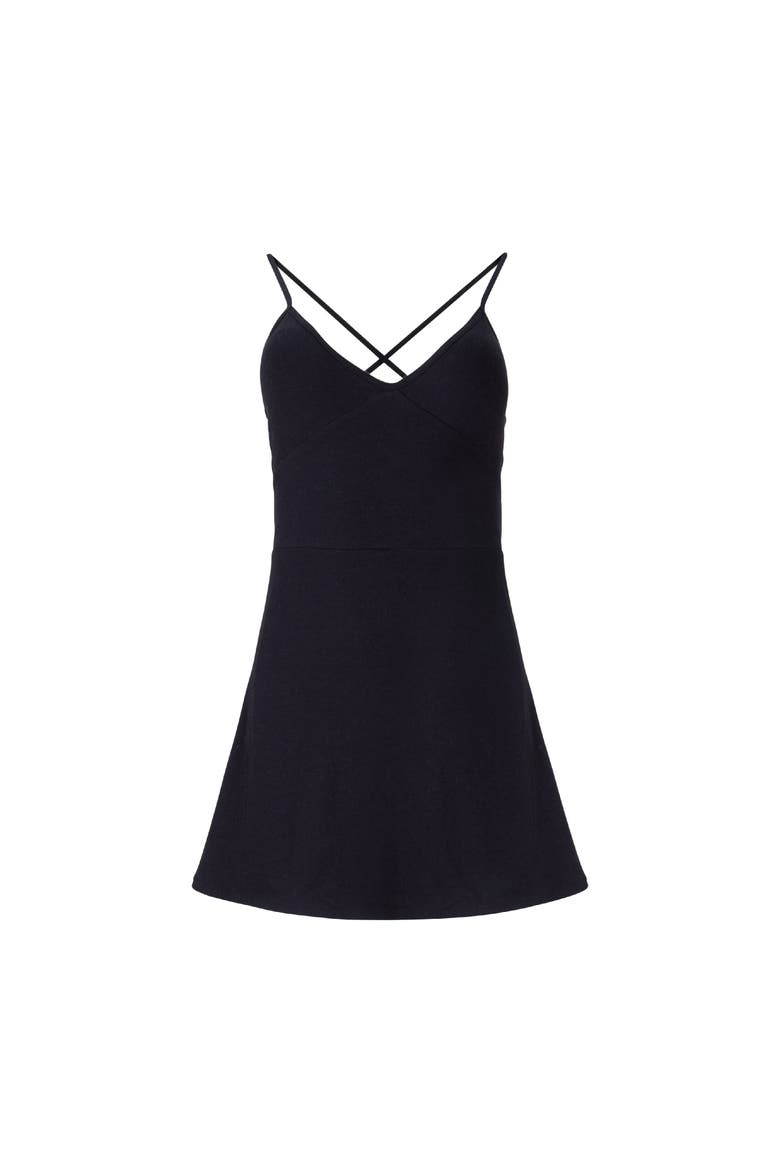 Nova Organic Cotton Sport Dress, Alternate, color, Black