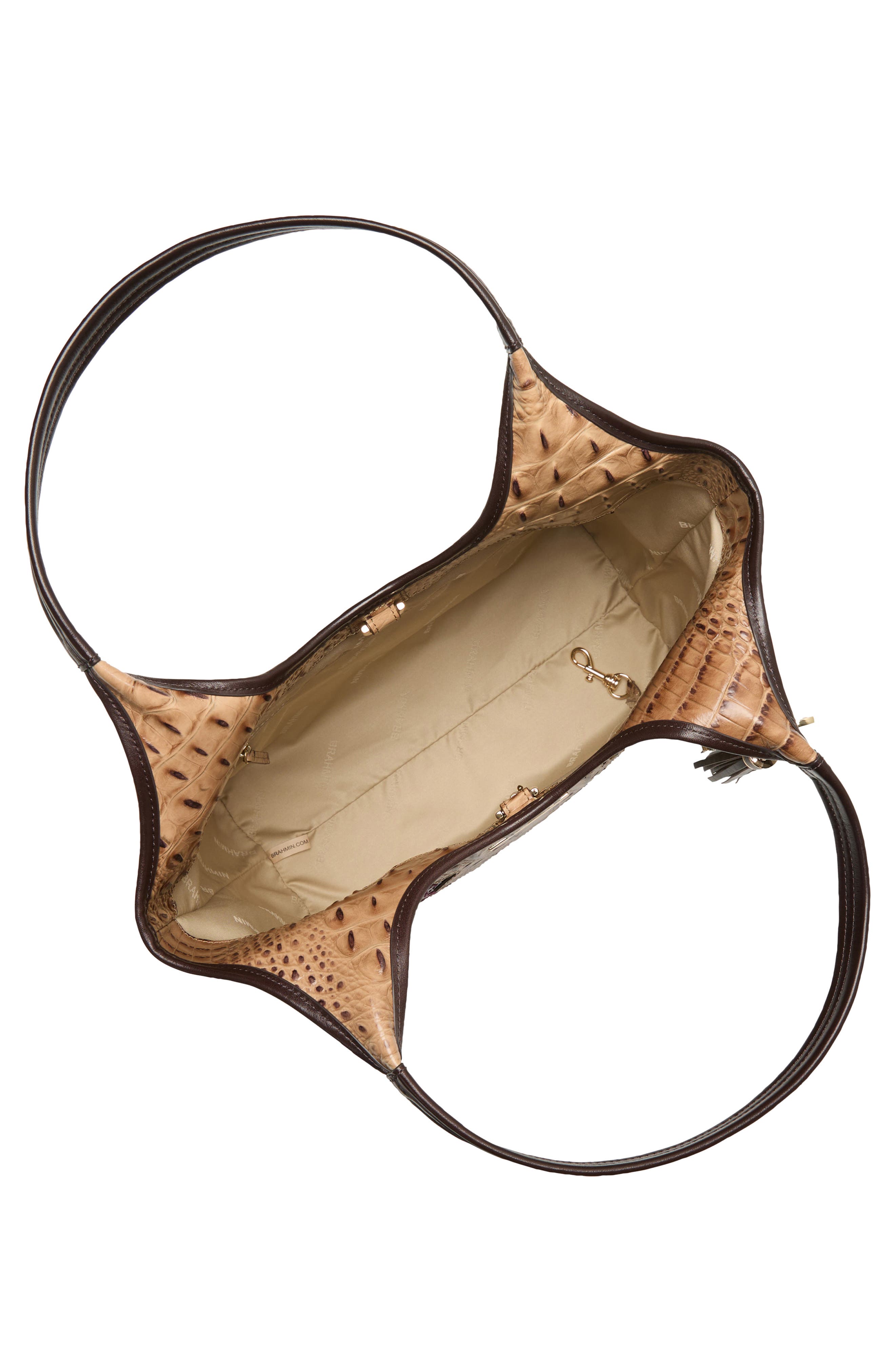 Brahmin Melora Croc Embossed Leather Tote, Alternate, color, 