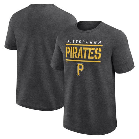 Men's Fanatics Heather Charcoal Pittsburgh Pirates Top Notch T-Shirt